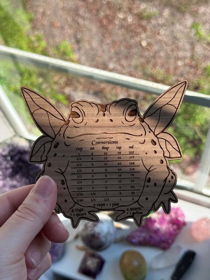 Fairy Frog Conversion Chart Magnet