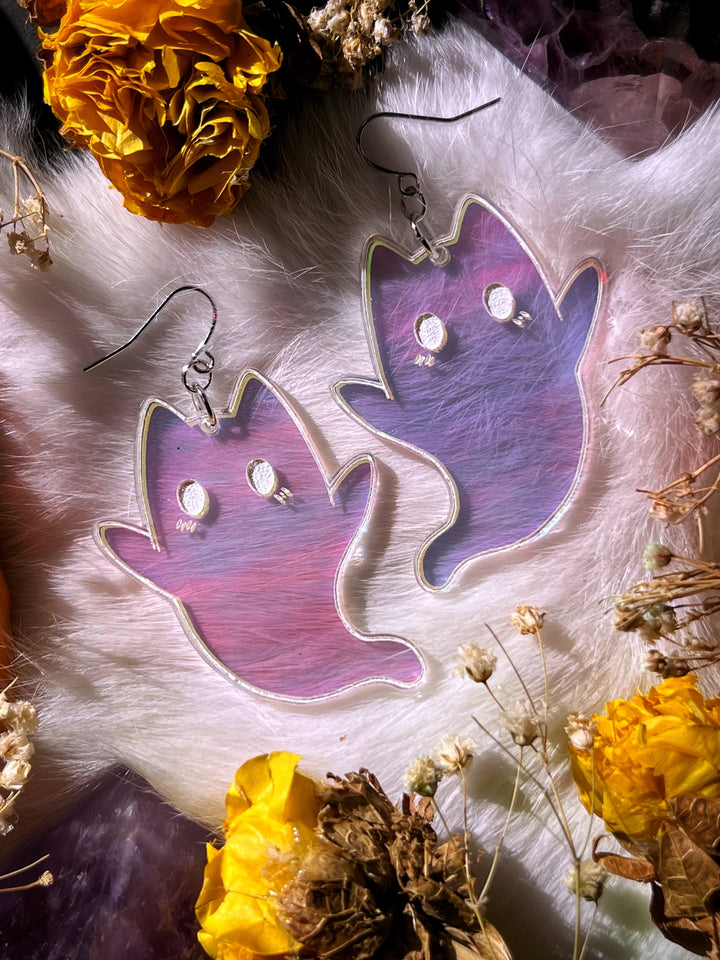 Ghost Kitty Earrings (Style 1)