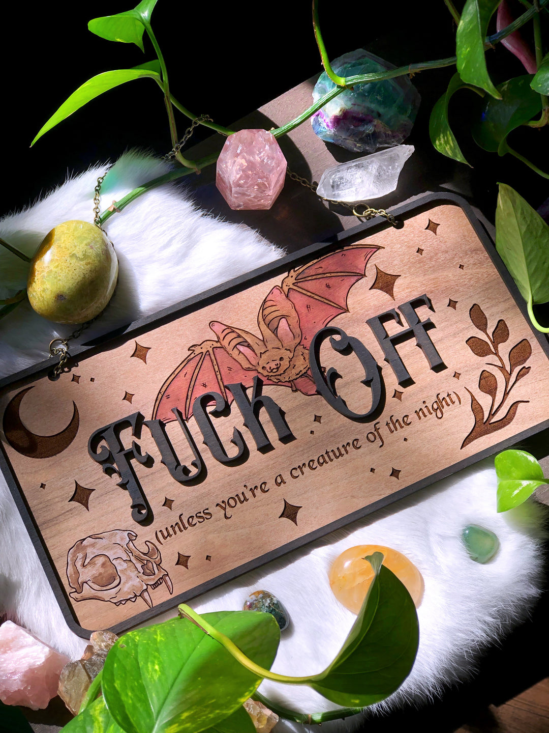 Creature of the Night "Fuck Off" Sign PREORDER