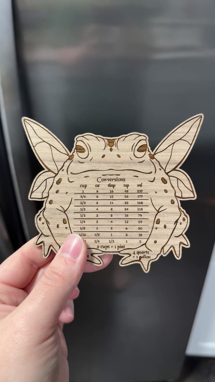Fairy Frog Conversion Chart Magnet