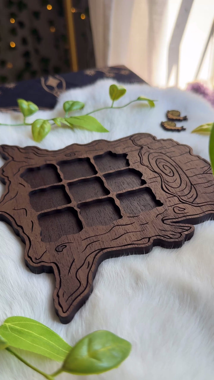 Tree Stump Tic Tac Toe Board