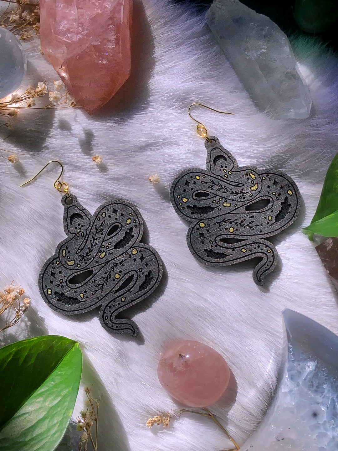Garden Witch Snake Earrings