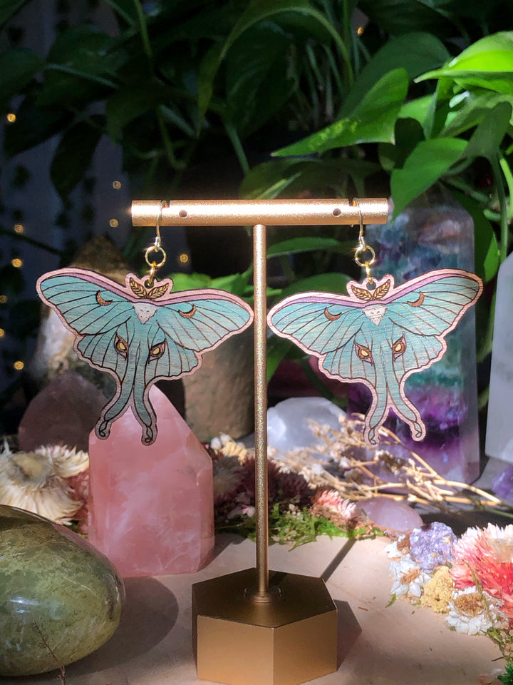 Luna Moth Earrings